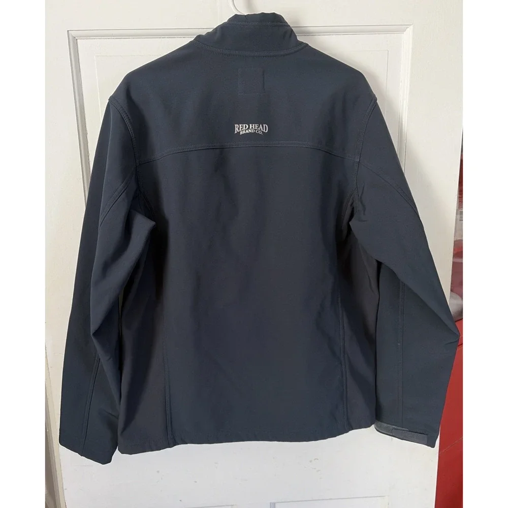 Red Head Mens Blue Soft Shell Fleece Lined Jacket M Outdoor Hunting Hiking Warm